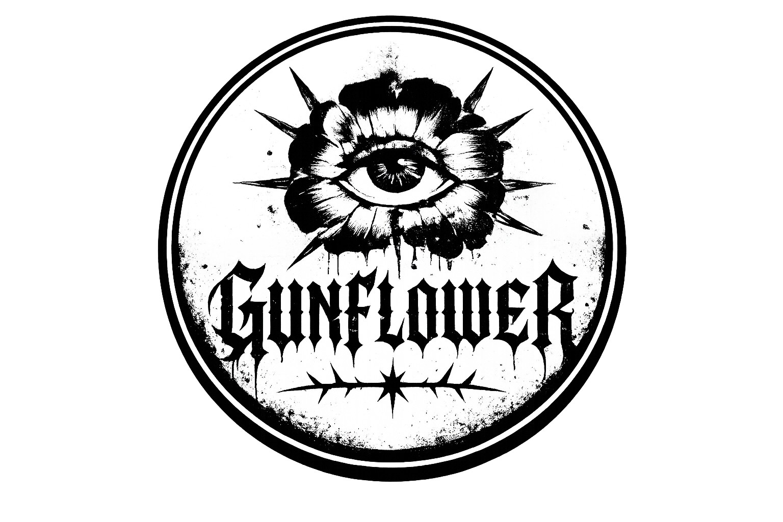 Gunflower eye-flower logo